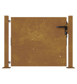 Portail de jardin 105x105 cm acier corten