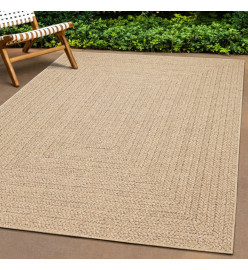 Tapis ZIZUR 80x200 cm aspect de jute intérieur et extérieur