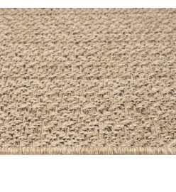 Tapis ZIZUR 80x200 cm aspect de jute intérieur et extérieur