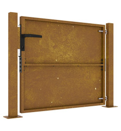 Portail de jardin 105x105 cm acier corten