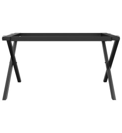 Pieds de table basse cadre en X 80x70x43 cm fonte