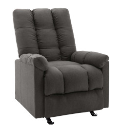 Fauteuil inclinable Gris foncé Tissu