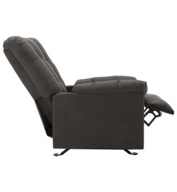 Fauteuil inclinable Gris foncé Tissu