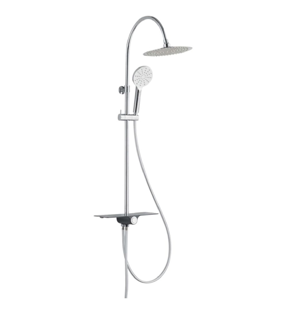 SCHÜTTE Ensemble de douche avec bac AQUASTAR chrome-anthracite