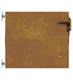 Portail de jardin 85x75 cm acier corten