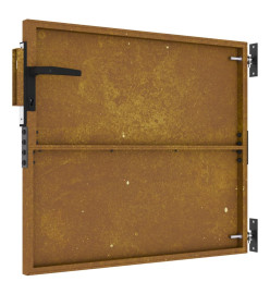 Portail de jardin 85x75 cm acier corten