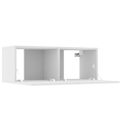 Ensemble de meubles TV 7 pcs Blanc Bois d'ingénierie