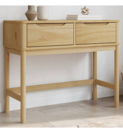 Table console FLORO marron cire 89,5x36,5x73 cm pin massif