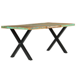 Table de salle à manger 180x90x76cm Bois de récupération solide