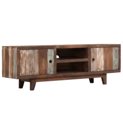 Meuble TV Bois d'acacia massif Vintage 118 x 30 x 40 cm