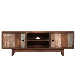 Meuble TV Bois d'acacia massif Vintage 118 x 30 x 40 cm