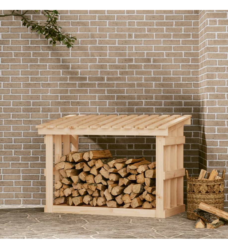 Support pour bois de chauffage 108x64,5x77 cm Bois de pin