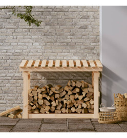 Support pour bois de chauffage 108x64,5x77 cm Bois de pin