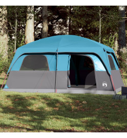 Tente de cabine familiale 10 personnes bleu imperméable