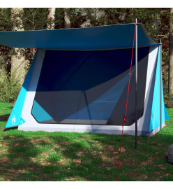 Tente de camping 2 personnes bleu imperméable