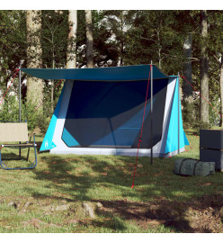 Tente de camping 2 personnes bleu imperméable