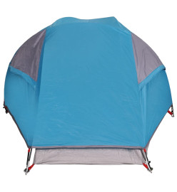 Tente de camping à dôme 1 personne bleu imperméable