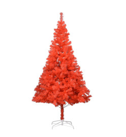 Arbre de Noël artificiel avec LED et boules Rouge 240 cm PVC