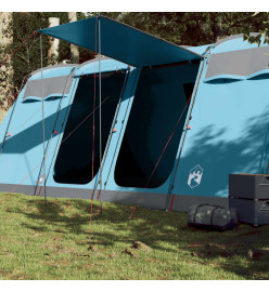 Tente de camping tunnel 8 personnes bleu imperméable