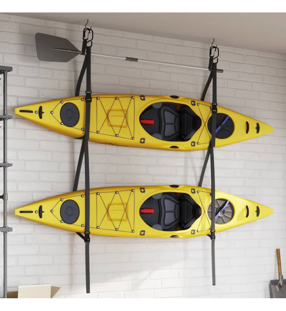 Sangles de rangement doubles kayak avec clips de pagaie 50 kg