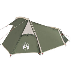 Tente de camping tunnel 2 personnes vert imperméable