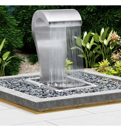 Cascade de jardin Argenté 52,4x34,2x82 cm Acier inoxydable