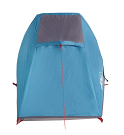 Tente de camping tunnel 1 personne bleu imperméable