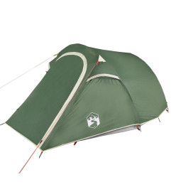 Tente de camping tunnel 3 personnes vert imperméable