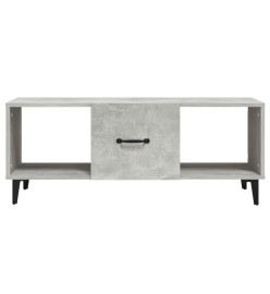 Table basse Gris béton 102x50x40 cm Bois d'ingénierie