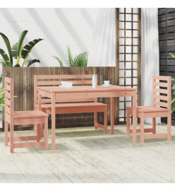 Ensemble à dîner de jardin 4 pcs bois massif Douglas