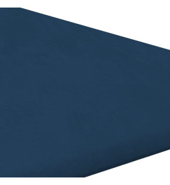 Panneaux muraux 12 pcs Bleu 30x30 cm Velours 0,54 m²