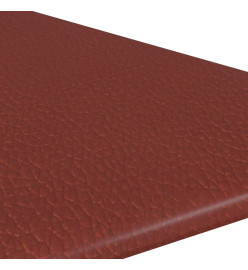 Panneaux muraux 12pcs Rouge bordeaux 30x30 cm Similicuir 0,54m²