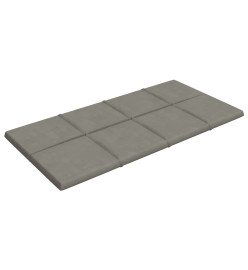 Panneaux muraux 12 pcs Gris clair 60x30 cm Velours 2,16 m²