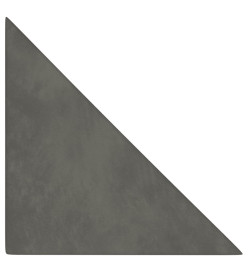 Panneaux muraux 12 pcs Gris foncé 30x30 cm Velours 0,54 m²