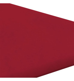 Panneaux muraux 12 pcs Rouge bordeaux 30x30 cm Velours 0,54 m²