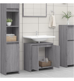 Armoire de bain Sonoma gris 60x33x61 cm Bois d'ingénierie