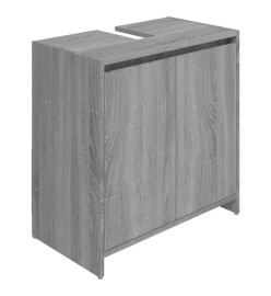 Armoire de bain Sonoma gris 60x33x61 cm Bois d'ingénierie