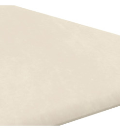 Panneaux muraux 12 pcs Crème 30x30 cm Velours 0,54 m²