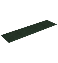 Panneaux muraux 12 pcs Vert foncé 60x15 cm Velours 1,08 m²