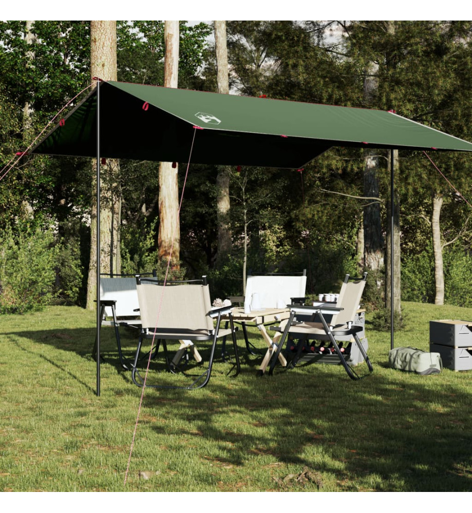 Bâche de camping vert 360x294 cm imperméable