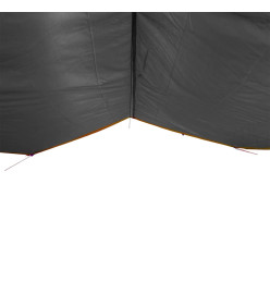 Bâche de camping gris et orange 360x294 cm imperméable