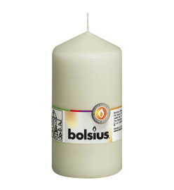 Bolsius Bougies pilier 8 pcs 130x68 mm Ivoire