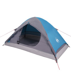 Tente de camping à dôme 2 personnes bleu imperméable