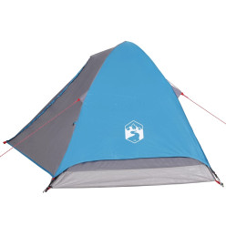 Tente de camping à dôme 2 personnes bleu imperméable