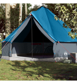 Tente familiale tipi 10 personnes bleu imperméable