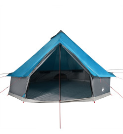 Tente familiale tipi 10 personnes bleu imperméable