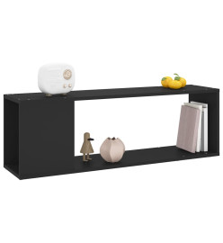 Meuble TV Noir 100x24x32 cm Aggloméré