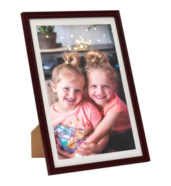 Collage de cadres photo 3 pcs pour mur Rouge foncé 42x59,4 cm