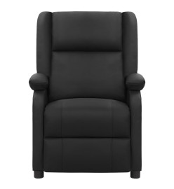 Fauteuil électrique de massage noir cuir véritable