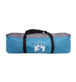 Tente de camping tunnel 3 personnes bleu imperméable